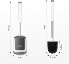 Toilet Bowl Brush And Holder Set Self Closing Ventilated Bathroom Cleaning Brush