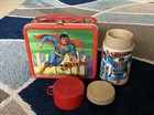Vintage Superman 1978 Metal Lunch Box W  Thermos Aladdin Christopher Reeve Movie