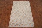 Minimalist Gray Shades Contemporary Circle Patterned Rug Modern Carpet 5x7