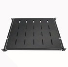 2 Pack 1u Sliding Rack Shelf 19  4 Post Adjustable 15-24  Deep