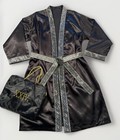 New Bruno Mars Xxiv 24k 2017 Vip Tour Memorabilia  Silky Black   Silver Robe  