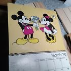 Disney Cleo Mickey Mouse Calendar 1990 Vintage 12 Frameable Prints Ships Free