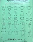 Vtg 1990 Kwik Sew Sewing For Baby Book With Master Patterns Uncut 0-18 Months