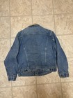 Vintage Lee Storm Rider Men   s Blue Denim Trucker Jacket Blanket Lined Size Large