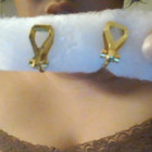  fake  Gold Earings With Pearl No Piercing  for Babies  Asymmetrical