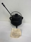 Iron Kettle Brass Ceramic Fire Place Starter Pot Hearth Tool Fireplace Kerosene