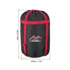 Compression Stuff Sack L Size Waterproof Sleeping Bag Storage Sack Black Red