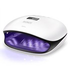 Uv Led Nail Lamp For Gel Polish - 36w  4 Timer Settings  Lcd Display  Home Salon