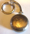 Vintage Key Chain United Kingdom Two Shilling Coin 1948