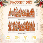 2pcs Christmas Gingerbread House Cabinet Decor 5 25 Ft X 0 98 Ft