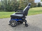 Jazzy Power Wheelchair Blue black 4-wheel Electric W  Joystick  Headrest  Arms
