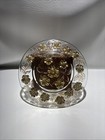 Vintage Gold Flower Plate