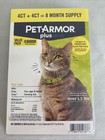 Petarmor Plus For Cats Flea   Tick Prevention  Over 1 5 Lbs  8 Month Supply