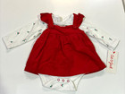 Baby Girls  Corduroy Skirtall Dress Set - Cat   Jack Red Holly Christmas New