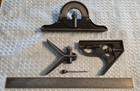 Starrett 12  Combination Square Center Head   Protractor Head 490 Vtg See Photos