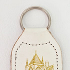 The Chapter House Westminster Abbey London England White Leather Keyring