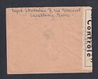 French Morocco 1940 Ww2 Censored Airmail Cover Casablanca To Switzerland