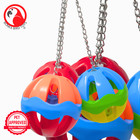 1479 Huge Plastic Three Ball Bird Toy Parrot Cages African Grey Conure Amazon