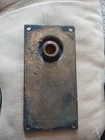 Antique Solid Bronze Art Deco Victorian Elevator Call Plate