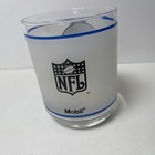 Seattle Seahawks Helmet Frosted Mobil Vintage Collector Glass 1987 Nfl Football 