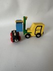 Vintage Brio Wooden Railway Fork Lift Truck Set  33322 With Box    