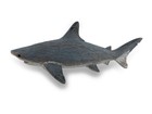 Zeckos Gray Weathered Finish Wood Look Shark Statue
