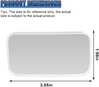 2-pack Rectangular Blind Spot Mirrors For Cars  Hd Glass Wide Angle Convex Stick