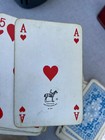 Antique Vtg Italian Embossed Leather Playing Cards Deck Holder Box Piatnik