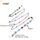 Women s Beaded Eyeglass Chain Stainless Steel Reading Glasses Holder Strap