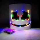 Marshmello Dj Mask Full Head Halloween Cosplay Led Helmet Masks Party Bar Props