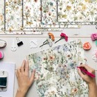 48 Sheets Vintage Scrapbook Paper   Watercolor Vintage Floral Pattern Decorative