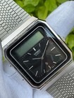Vintage Casio 320 At-550 Janus Touchscreen Calculator Ana-digi Watch For Parts