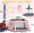 Baby Playpen Pop Up Tent Indoor Outdoor Beach Play Yard Pink