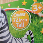 Splash Buddies Inflatable Zebra Sprinkler 6ft Life Size