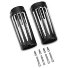 2  Extend Aluminum Cnc Cut Black Fork Boots Cover For Harley Touring Road King