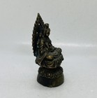 Vijtage Bronze Quan Yin Statue Praying Goddess Figurine 3 75    Art Decor Icon 20
