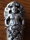 Antique Sterling Silver Button Hook Art Nouveau Lady Crisford   Norris 1904 23cm