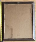 Vintage 1979 Miller Lite Pilsner Beer Wood Framed Bar Mirror Sign Gold 18  X 15   