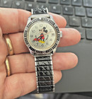 Vintage Disney Bradley Mickey Mouse Sport Diver Swiss Watch Runs Wind Up