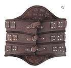 Woman   s Viking Leather Armor Corset Belt Size S m Medieval Renaissance Costume 