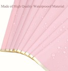 40 Sheets Gold Edge Flower Wrapping Paper  Florist Bouquet Diy Craft Fresh Fl   