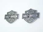 Genuine Harley Davidson Bar   Shield Special Gas Tank Metal Emblems Pair Nice 