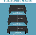 Tablecloth 90   132inch Rectangle Table Cloth Polyester  Stain Wrinkle Resistant