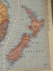 Antique 1951 Multicolor Map Of Southeastern Australia   New Zealand 14   x11   
