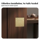 Chinese Design Brass Plate Nail-without Nails Installation Antique Brass