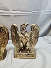 American Eagle 1776 Bookend Doorstop Colonial Vintage Bronze Desk Decor Bookends