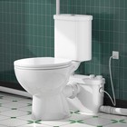 500w Upflush Macerating Toilet System With Upflush Pump   4 Inlets For Basement
