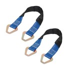 2pcs Car Axle Tie Down Straps  24 X 2 6000 Lb Capacity Vehicle Wrecker Blue