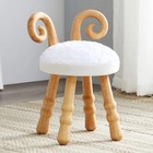 Cute Wooden Animal Lamb deer Chair Classroom Stools Home Kids Children Chairs