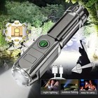 Rechargeable 990000lm Led Flashlight Tactical Police Super Bright Torch Zoomable